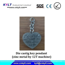Zinco Metal Die Castig chave pingente